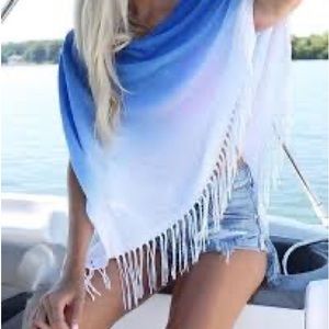 Lilly Pulitzer - Marin Ombré Sweater Wrap in Blue